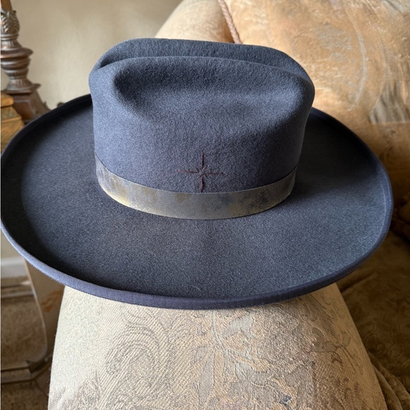 San Diego Hat Company Charcoal Wool Hat with Bronze Band main image 7